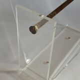 Acrylic magazine rack by David Lange