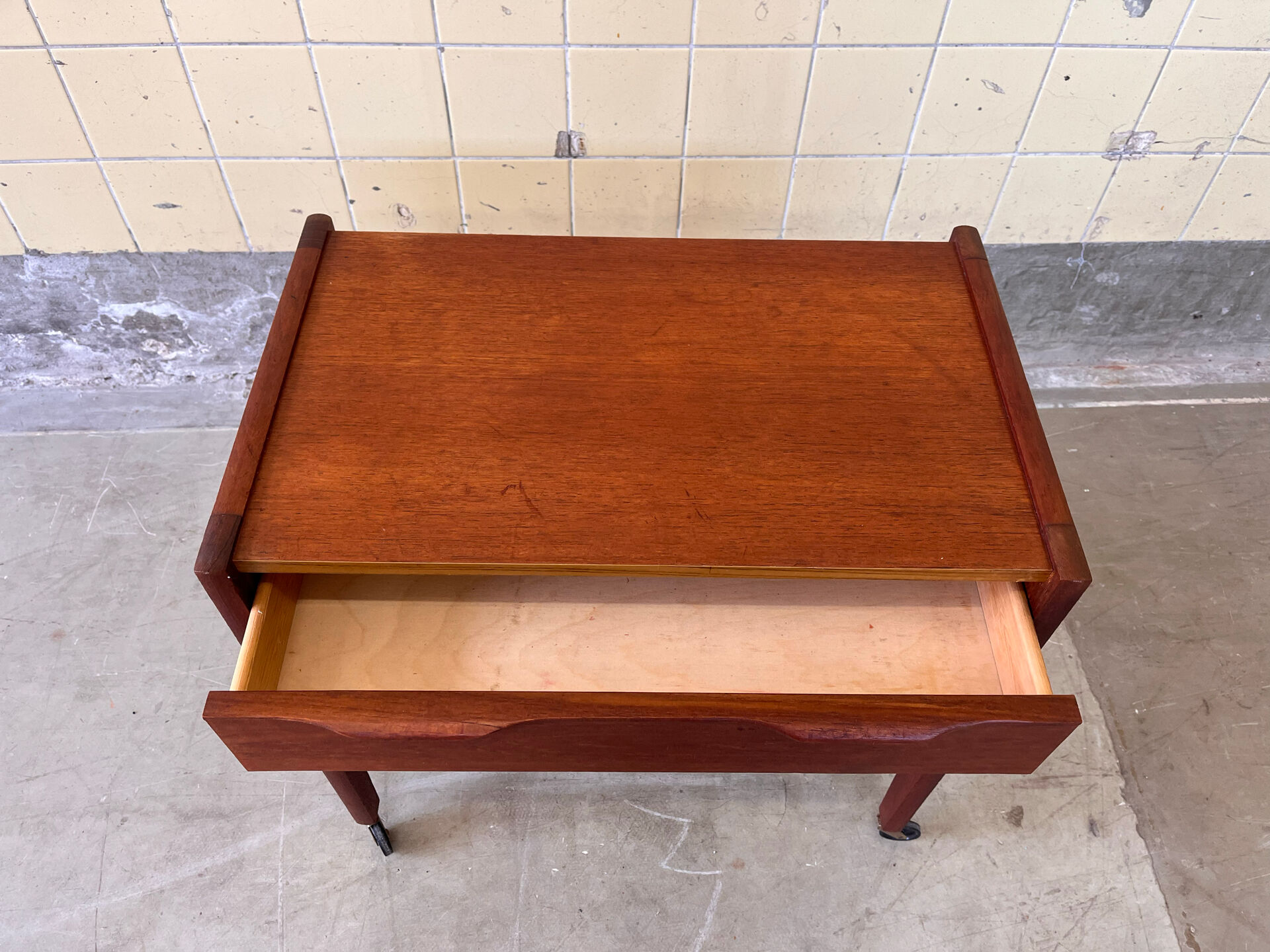 Vintage Scandinavian teak side table