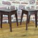 Vintage rustic farm stool