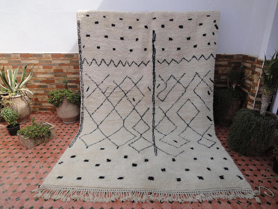 Tapis beni ouarain 283 x 200 cm