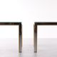 Pair of Renato Zevi side tables, Hollywood Regency tables, Italy from the 1970s.