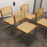 Lot of 4 chairs B32 by Marcel Breuer