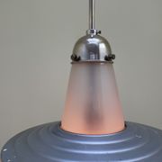 Suspension en verre mercurisé et sablé