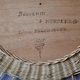 Round woven rattan wall mirror flower sun bohemian 80s signed Dillense