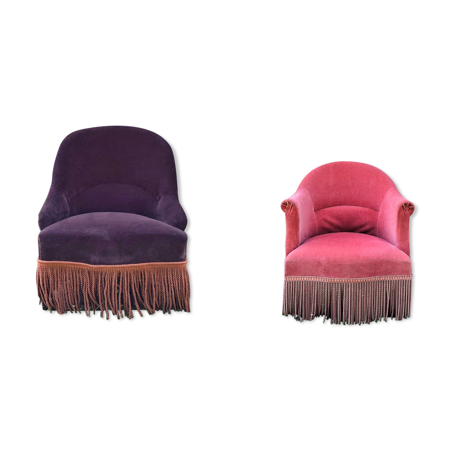 Set of 2 toad armchairs