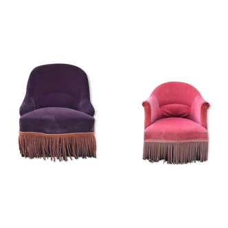 Set of 2 toad armchairs