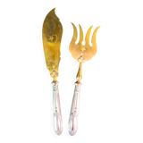 Elegant vermeil and silver-plated fish service - Louis XVI style