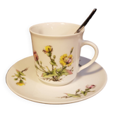 Tasse et sous-tasse Centaurée création MOBIL