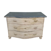 Commode galbée en chêne fin XVlllème