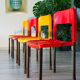 Série de 8 chaises design Pop année 1970-80