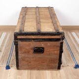 Large old trunk, wood and steel