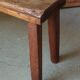 Brutalist oak bench 90 cm