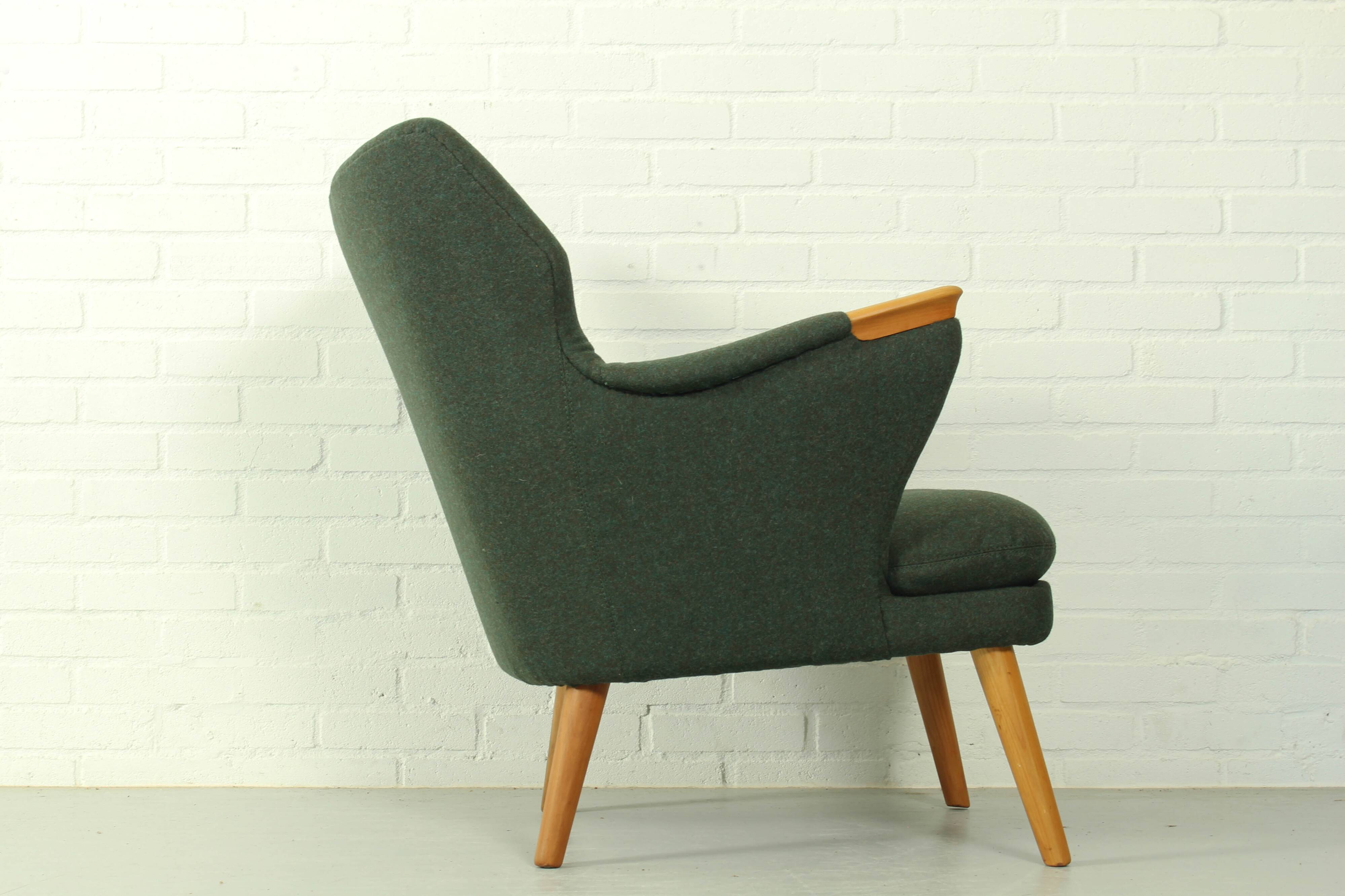 Kurt Olsen lounge chair No 221, Slagelse Møbelvaerk, 1960s
