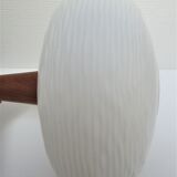 suspension opaline teak Louis Kalff Philips 60s