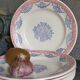 Six Art Deco plates in Longwy service "Normandy"