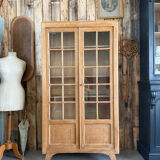 Vitrine vintage en chêne années 50 (rénovée)