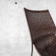 Frederick Weinberg USA rattan armchair and metal structure, 1950