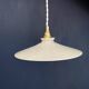 Vintage white opaline pendant light