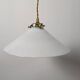 Vintage white opaline pendant light