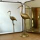 Antique barber's triptych mirror