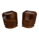Pair of Art Deco bedside tables