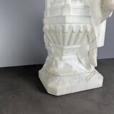 Large Romantic Alabaster Sculpture, Italy, late 19th century, Romeo and Juliet