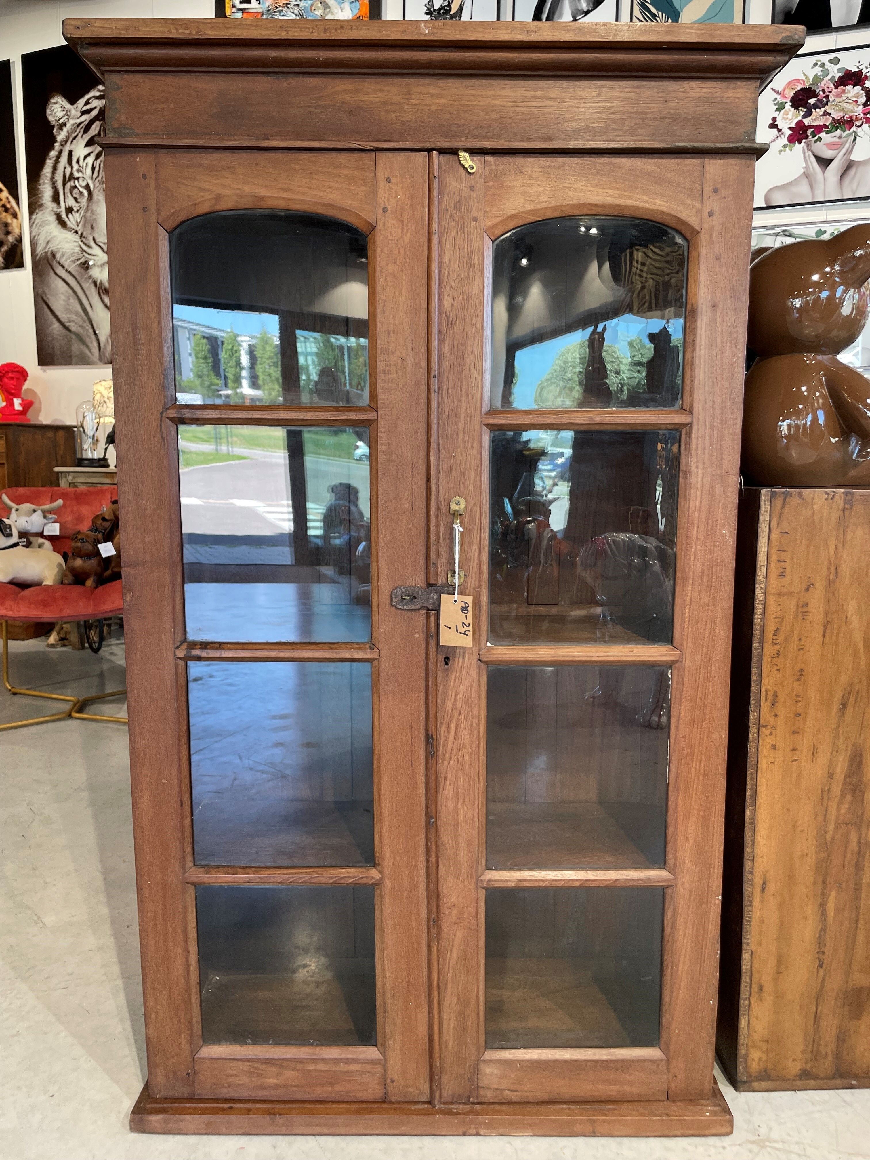 Antique teak bookcase