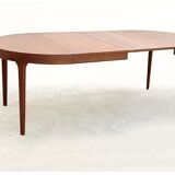 Danish round table by Oluf Th. Larsen Scandinavian teak vintage 1960