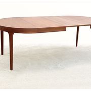 Danish round table by Oluf Th. Larsen Scandinavian teak vintage 1960