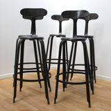 Set of 5 Nicolle workshop stools