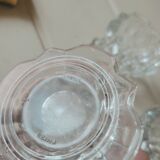 6 Bougeoirs en verre de Reims