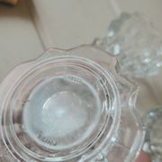 6 Bougeoirs en verre de Reims