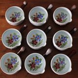 Set of 9 handmade ceramic pans