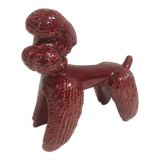 Ceramic red poodle