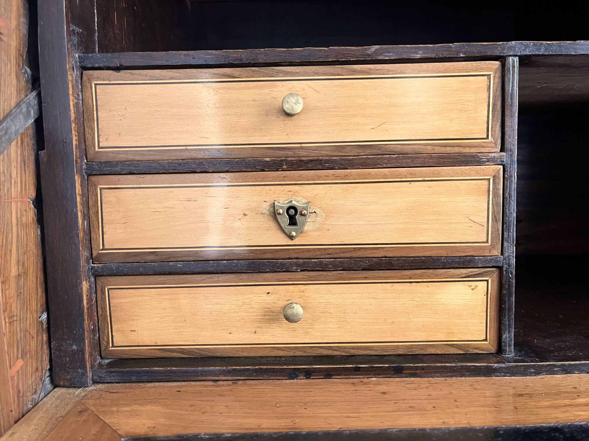 Art Deco secretary in wood and marquetry – 1930s