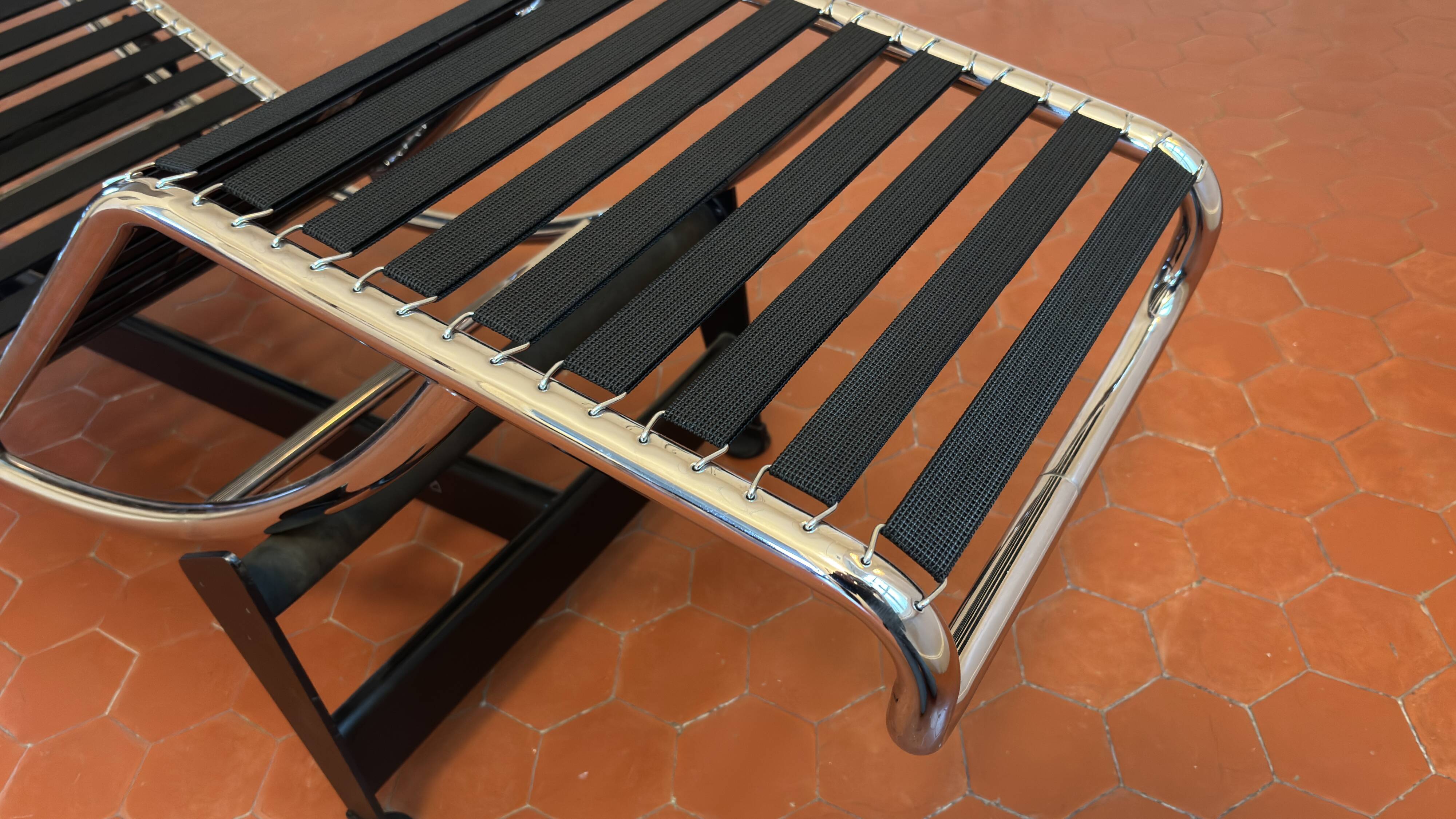 LC4 Chaise Longue Perriand Jeanneret Le Cobusier, cassina edition