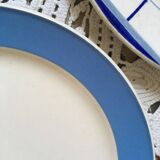 Composition of eight blue plates