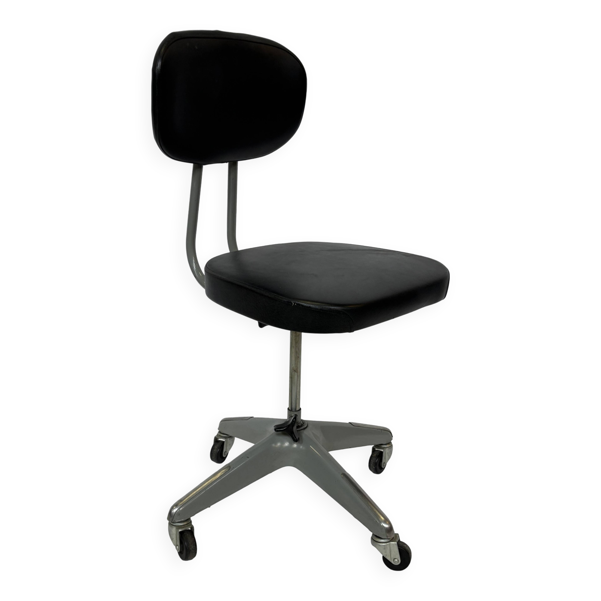 Mid Century Okamura Vintage Office Working Chair of 60's Design