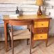 American desk oak and ochre