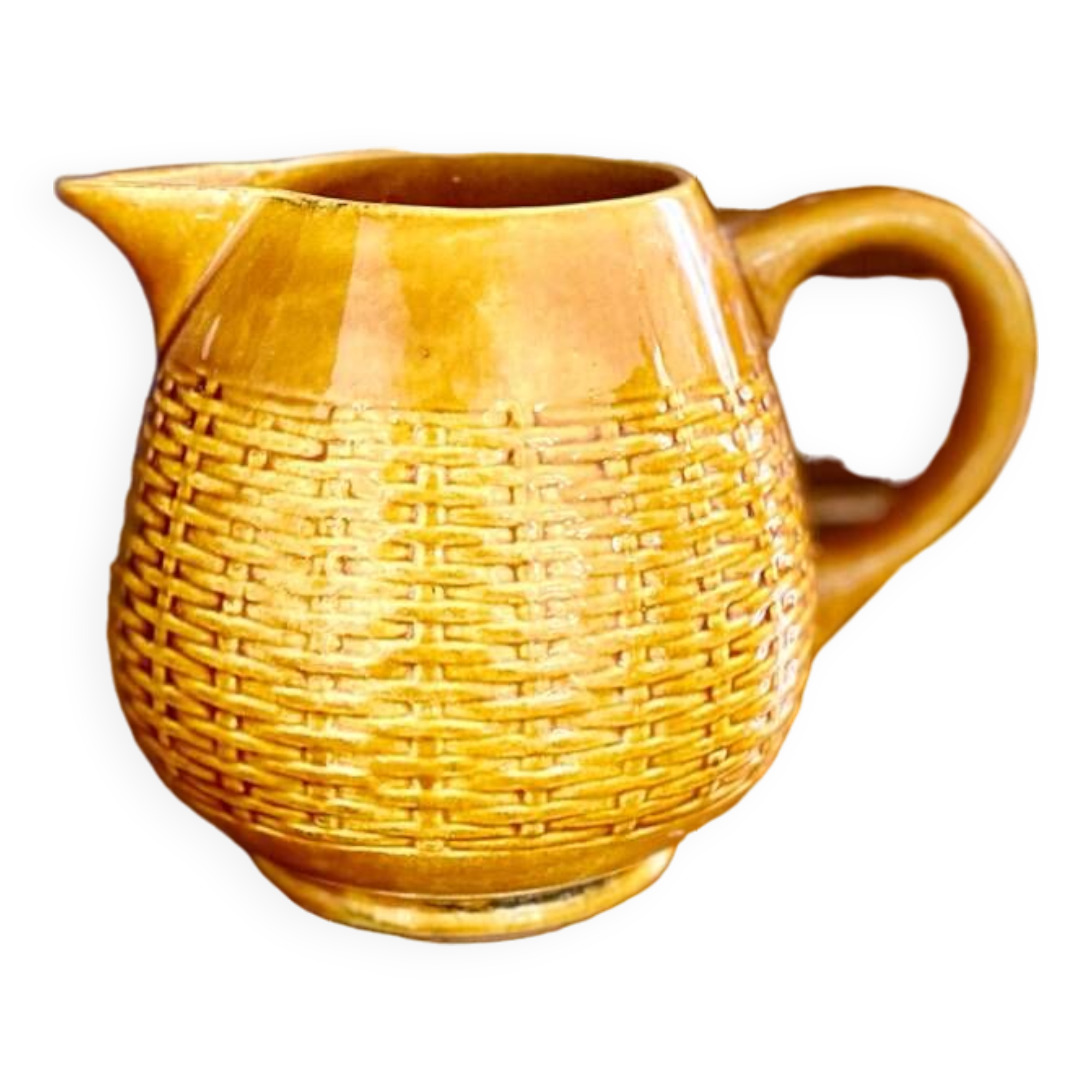 Braided ceramic pitcher