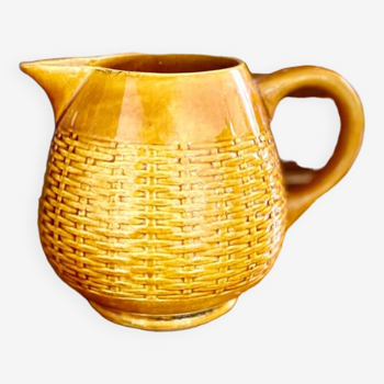 Small woven ceramic pitcher