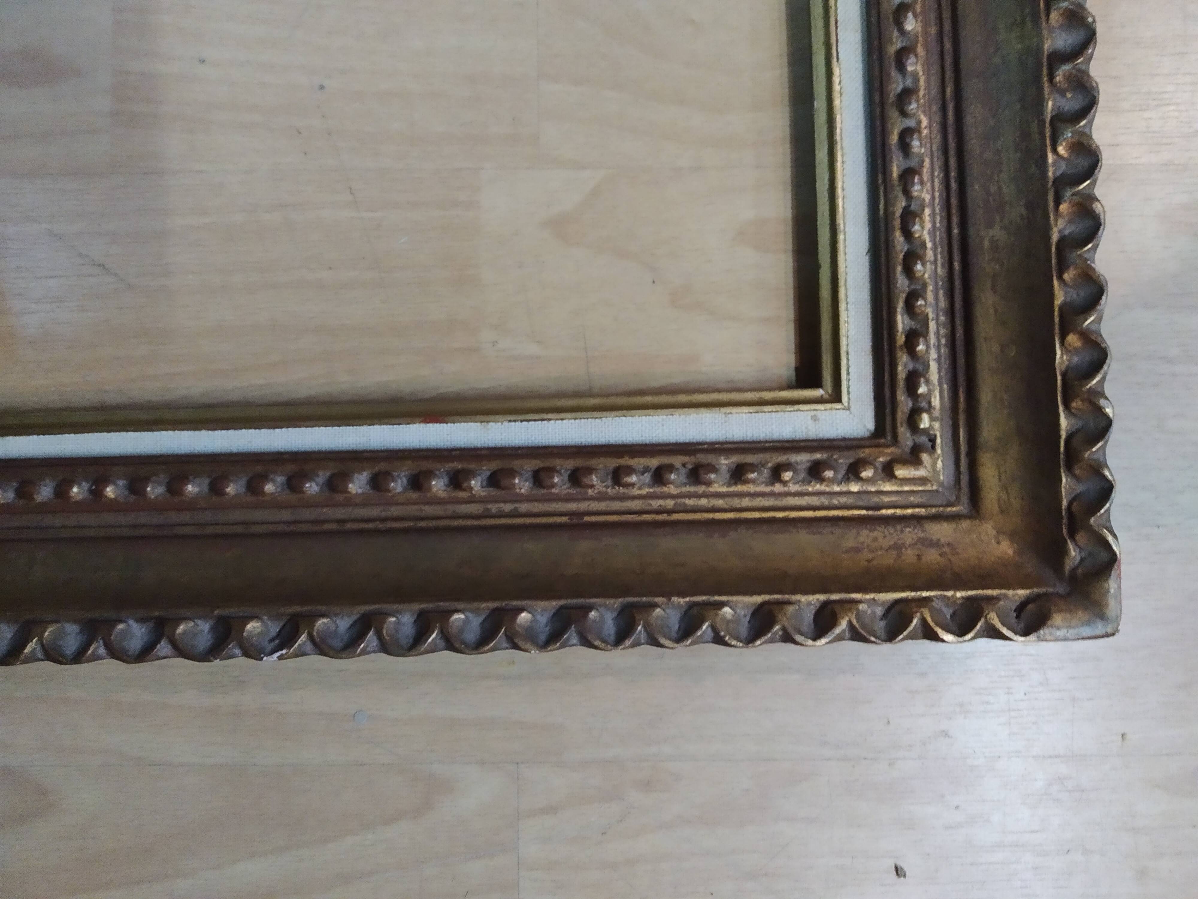 Montparnasse frame carved wood gilded leafing 40 cm x 30 cm