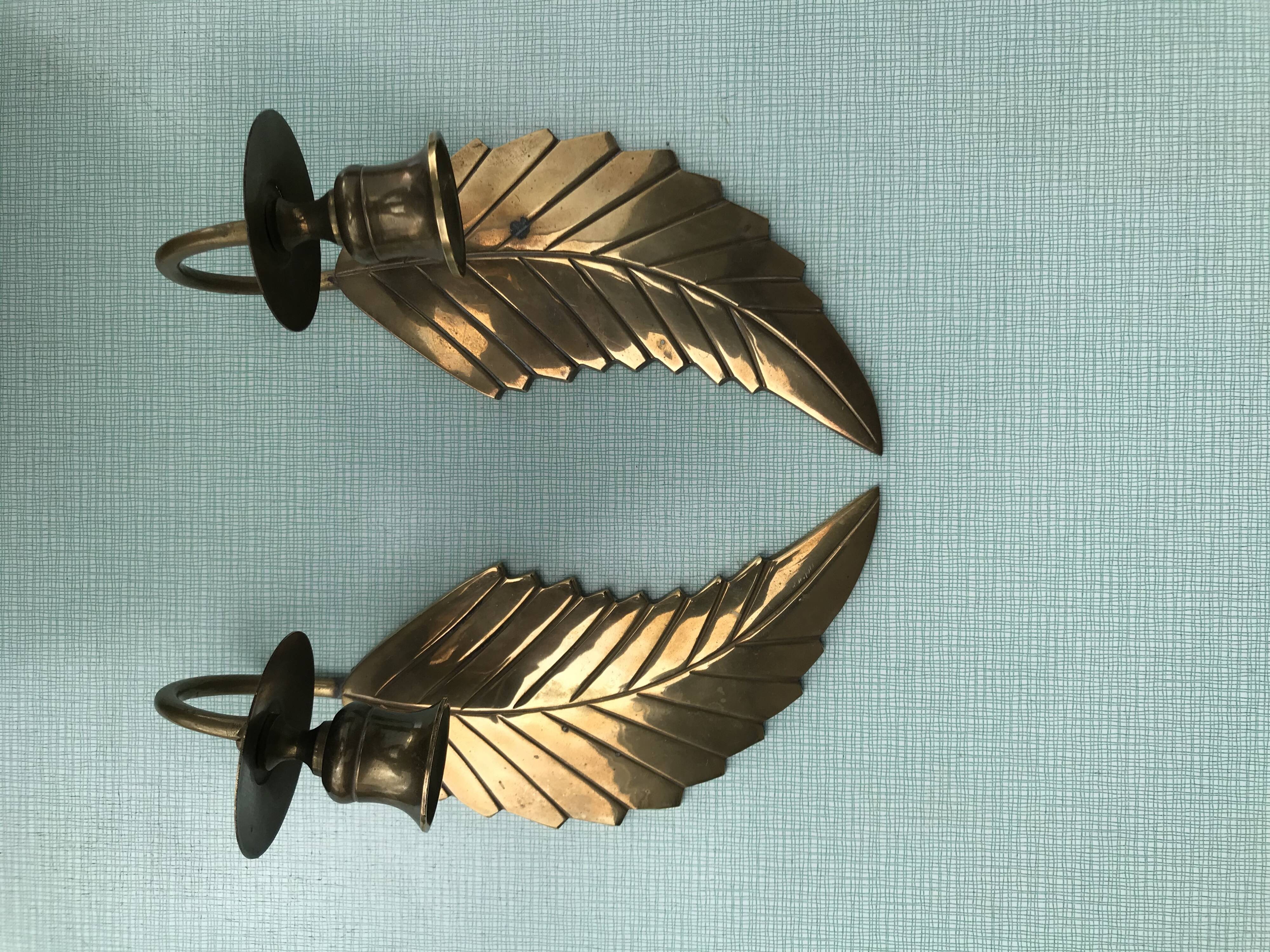 Pair of wall candlesticks