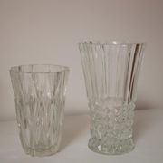 Set of 2 crystal vases