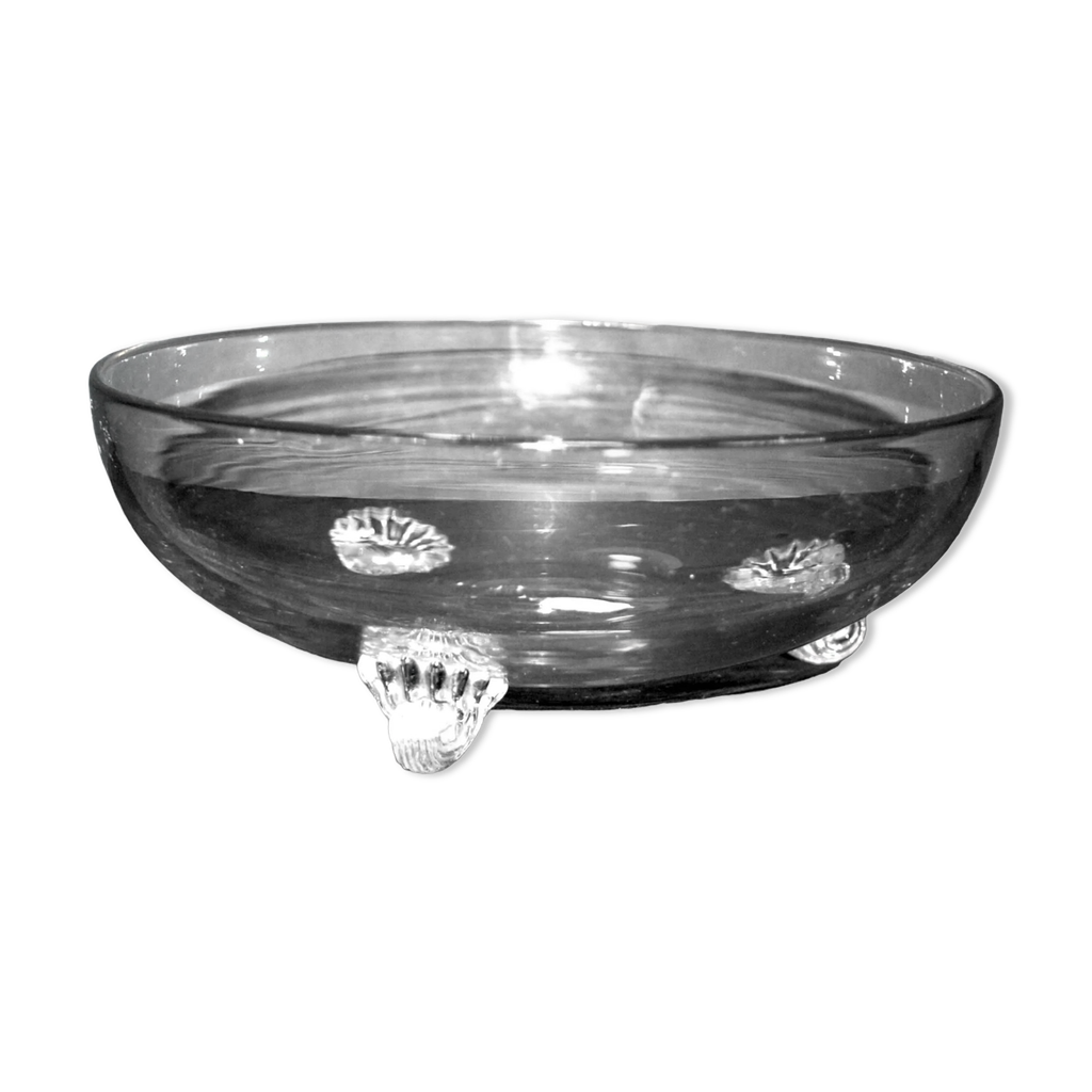 Boîte à Bijoux Vintage / Vide-poche Cristal De Bohème - Motifs étoiles Et Croisillons - Occasion