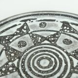 large carstens BOWL decor ankara grey and brown glaze no. 1075-31 1960s