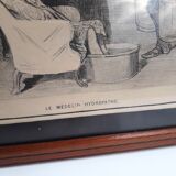 Lithograph by Honoré Daumier, The Hydropathic Doctor, 1920