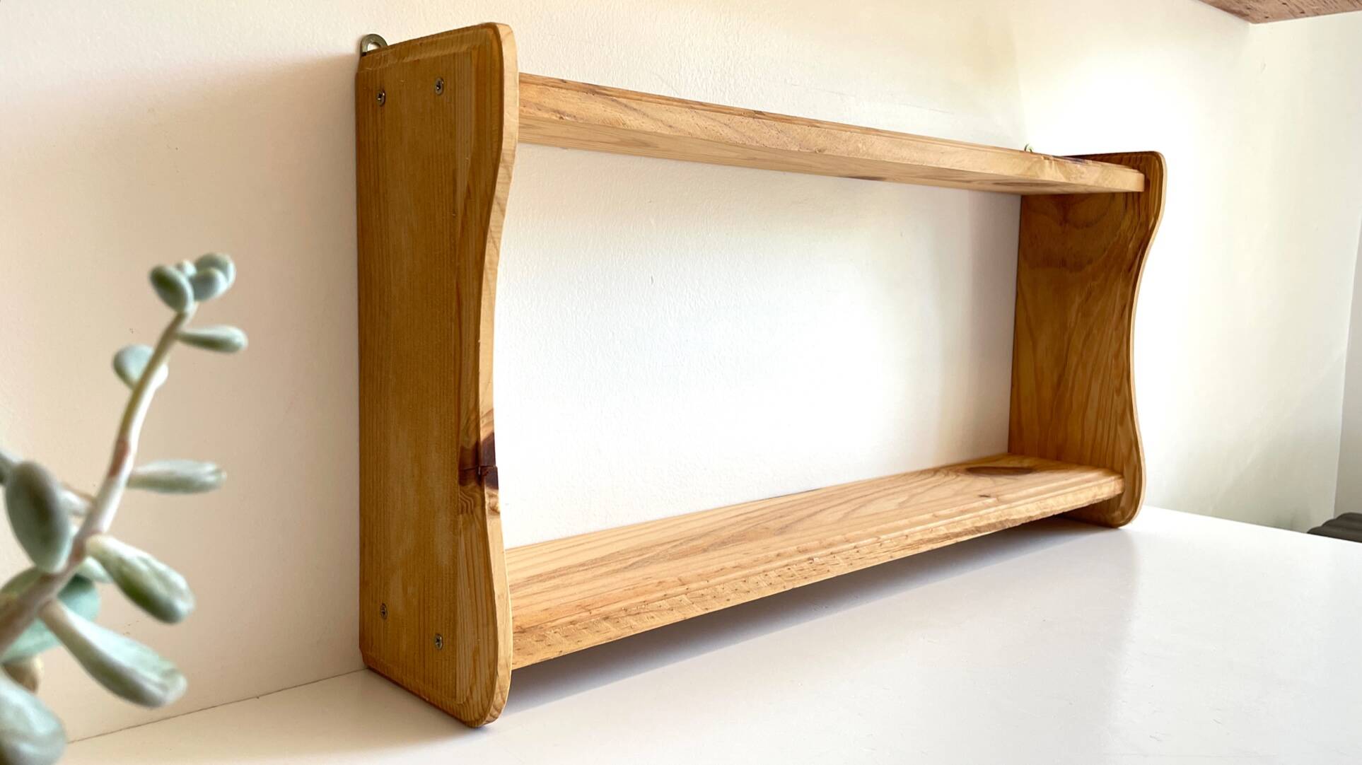 Vintage wooden shelf