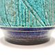 Blue and Teal Ceramic Vase in the style of Bitossi