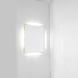 Vintage Square Glass Mirror, Italy 1970s.